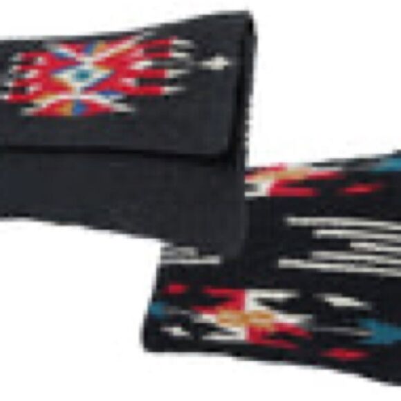 Wool Clutch Black Purse - Picture 2 of 3